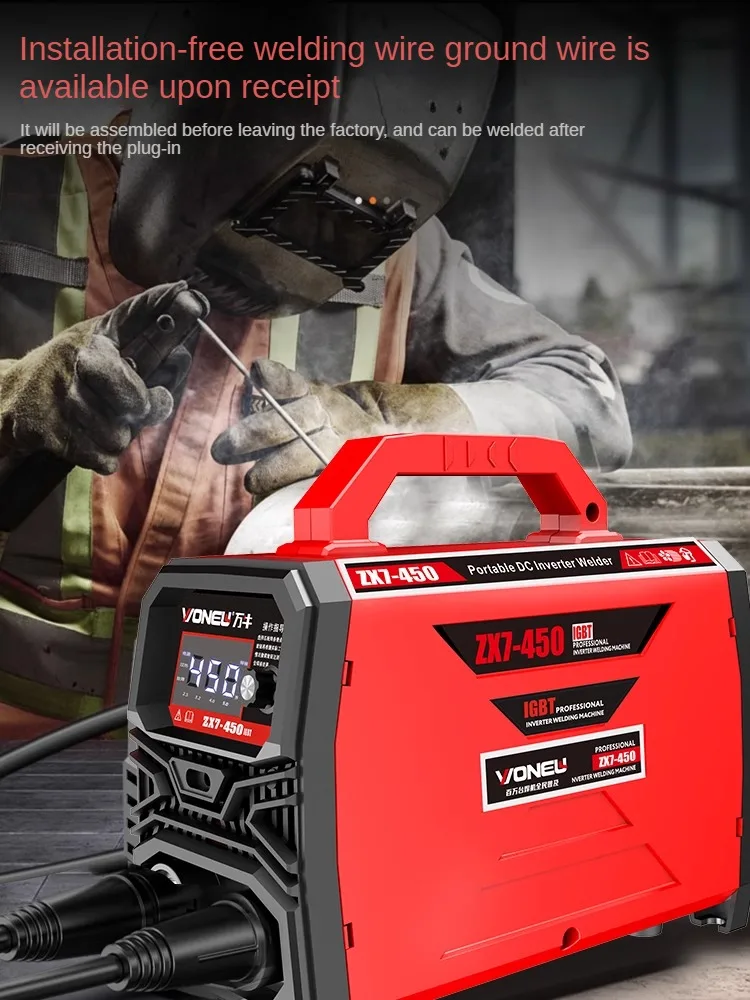 Professional Grade Arc Welder with Copper Core for 220V/380V Voltage Input-Portable and Compact