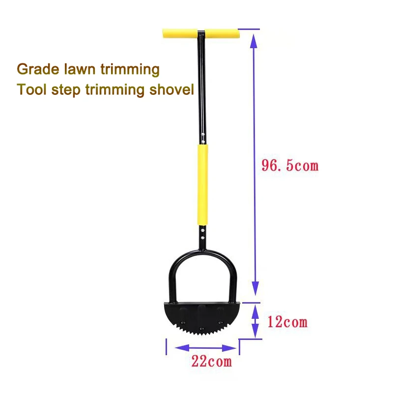 

Manual Lawn Edger Meniscus Lawn Trimming Machine Handheld Feet Press Edge Cutting Shovel Saw-Tooth Garden Edger Long Handle Gras