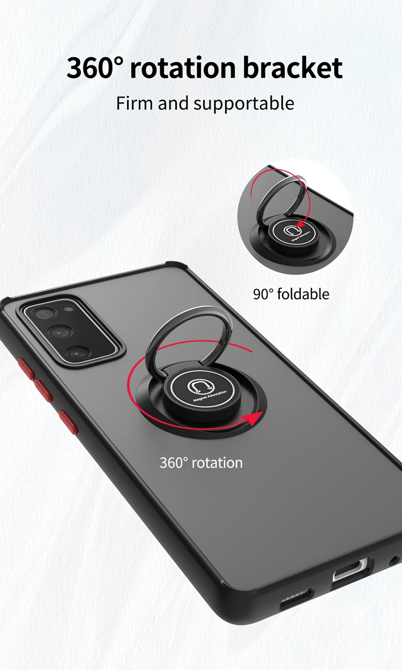 KEYSION Fashion matt ümbris Samsung A71 A51 5G A31 läbipaistev rõngasalus Põrutuskindel telefoni kate Galaxy M51 M31S jaoks _voghion.com