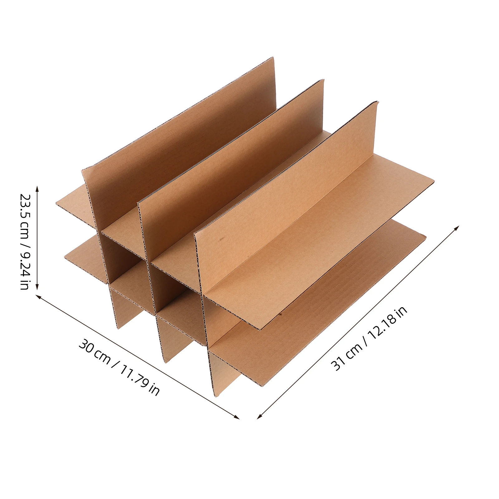 5pc Box Cardboard Dividers For Dishes And Glass Packing Supplies Moving Boxes Packing Kit Wine Paper Partition For Safe Shipping