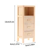 1:12 Dollhouse Miniature Storage Cabinet Chest Of Drawers Locker Vertical Model Furniture Home Decor Toy Doll House Accessories 4