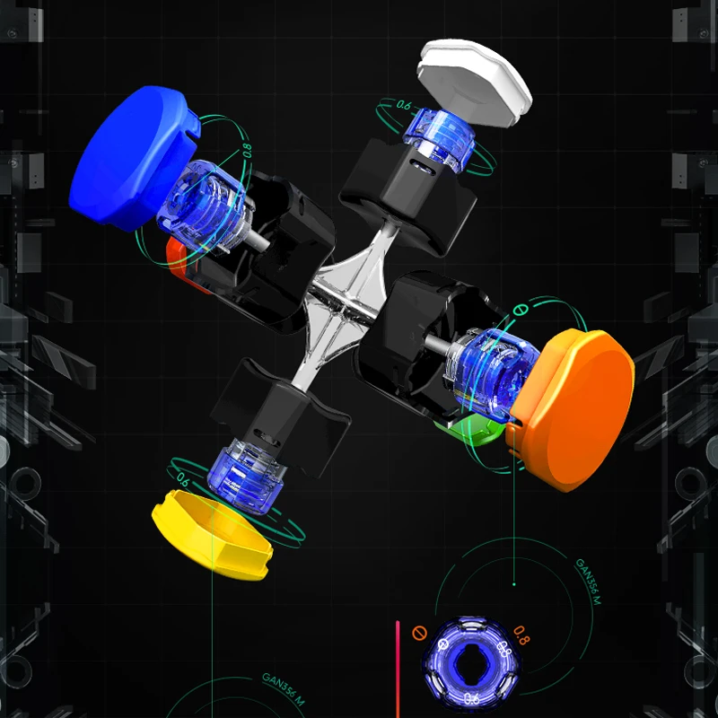 GAN356M 3x3x3 Magnetic Magic Cube Professional 3x3 Gancube GAN 356m Speed Puzzle Accessories 3×3 Toy GAN356 Original Cubo Magico 6