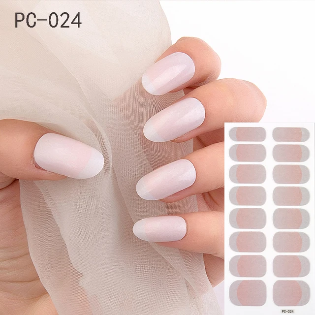 Lamemoria14tips Nail Stickers New Product Full Coverage 3D Summer Complete Nail Decals Waterproof Self-adhesive DIY Manicure PC-024