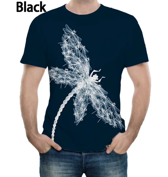 

2023 Hot Newest Women/Men Dragonfly 3D Print T-shirt