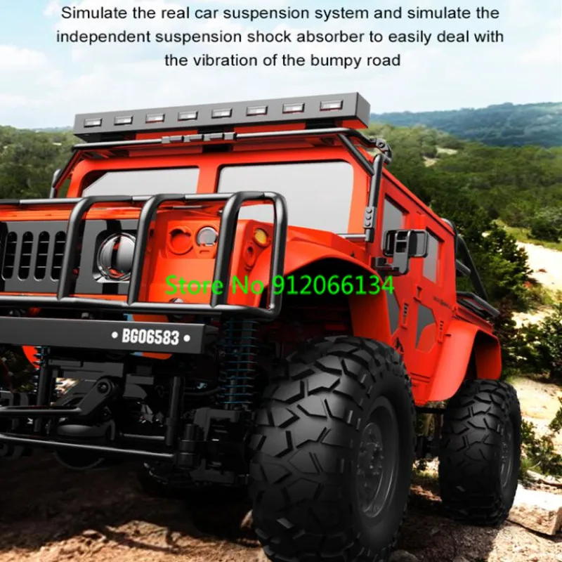 Professional Militar Off-Road Climbing Remote Control Truck 2.4G 1:12 4WD Vehicle High Speed Crawler Racing Metal RC Truck Car 5
