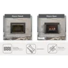 Fireplace Glass Door Small Black Bi-fold Doors Clear Glass Mesh Panel 3