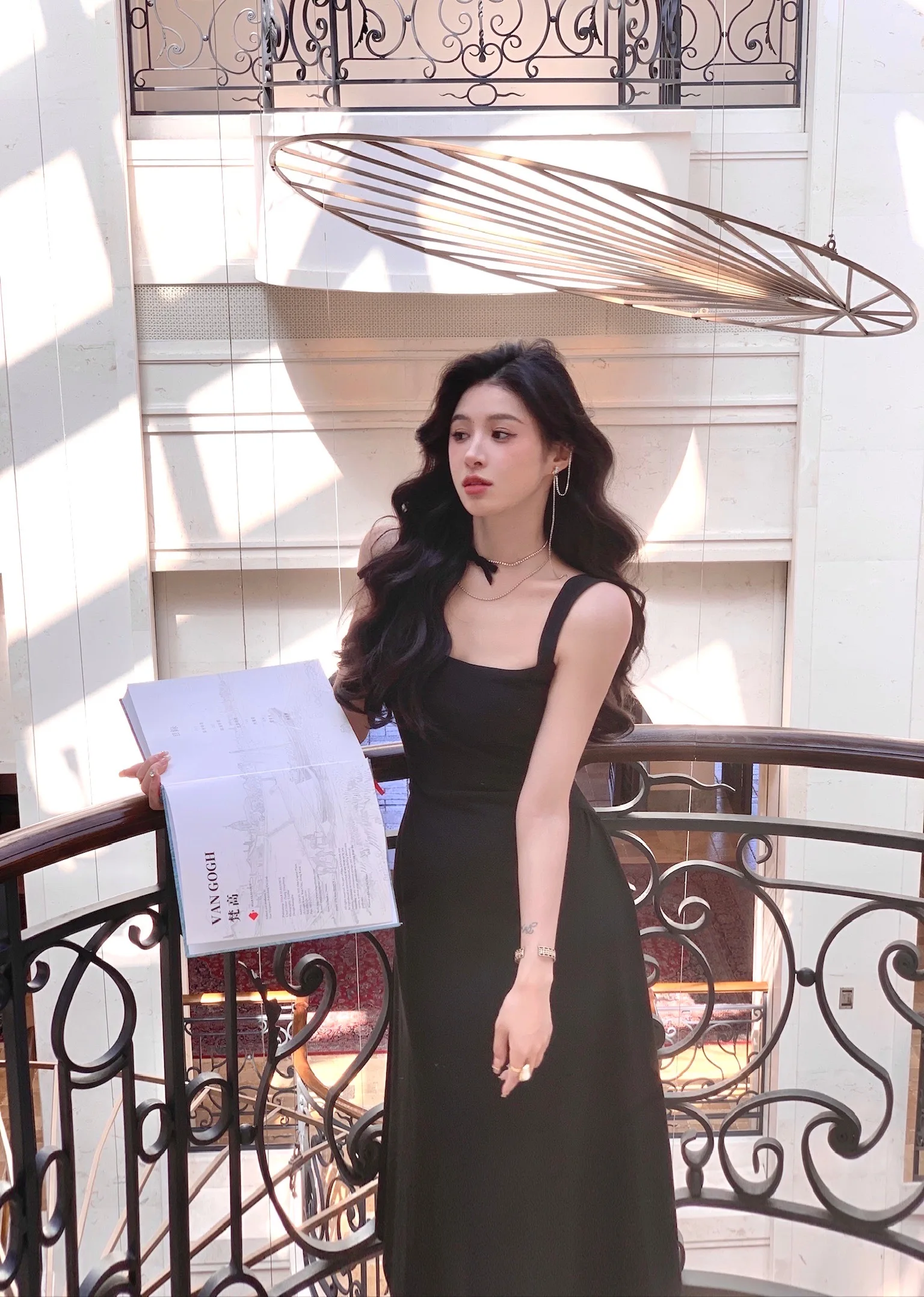 Spring New Elegant Square Collar Midi Party Dresses for Women Long Sleeve Black White Slim Vestidos Female High Waist Clothes