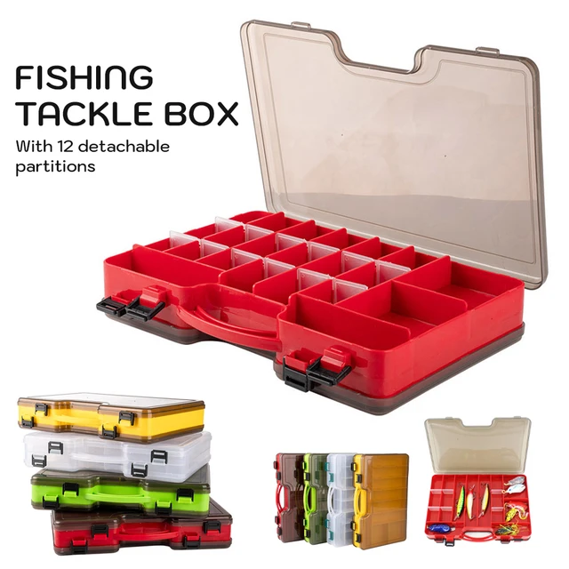 Portable Fishing Tackle Box Large Capacity Double Layer Fishing
