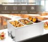 Commercial Grade Stainless Steel Bain Marie Buffet Food Warmer Steam Table for Catering and Restaurants, Good for Parties Buffet 3