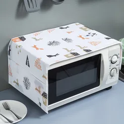 Cartoon Design Reusable Microwave Dust Cover with Pocket for Kitchen and Home Protection (Rabbit)