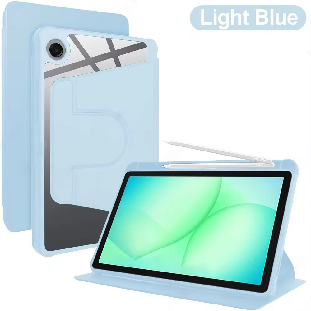 360° Rotating Transparent Acrylic Case with Pen Slot