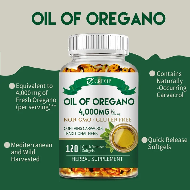 Oil of Oregano Healthy Immune-for Digestion, Heart Health, Detoxification and Immune Support