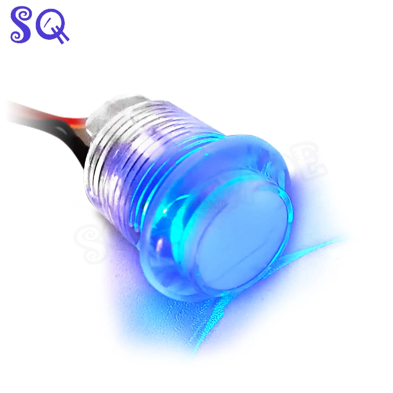 10 pcs Arcade GoldLeaf RGB Illuminated 3.3v Push button 2.8mm for MAME or Virtual Pinball machine PacLED64 or I-PAC Ultimate I/O