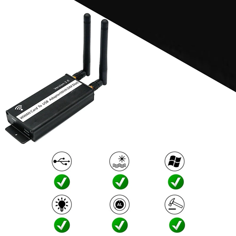 

5X Беспроводной NGFF M.2 ключ B к USB-адаптеру со слотом для Sim-карты для WWAN/LTE/4G модуль для настольного ПК/ноутбука