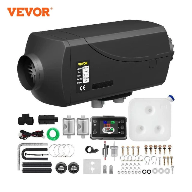 VEVOR Calentador de Aire Diésel, 5 kW Calefacción Estacionaria, 12 V Diésel  Portátil, Calentador de Estacionamiento Diésel, Calefacción Estática  Furgoneta, Diésel Calentador Coche, con Pantalla LED - AliExpress