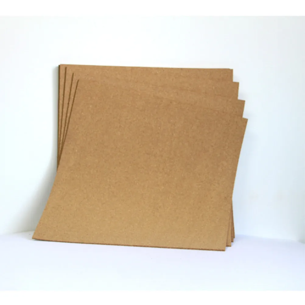 코르크 보드 천연 소프트우드 45x45cm 미끄럼 방지 표면 게시판 메모 핀 벽걸이 보드 사무실 가정 메시지 표시용