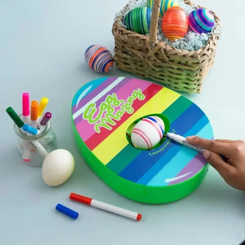 Easter Egg Decorating Kit Diy Graffiti Electric Rotating Machine With Lights Music Painter Rabbit Egg Painting Machine for easter egg decorating kit