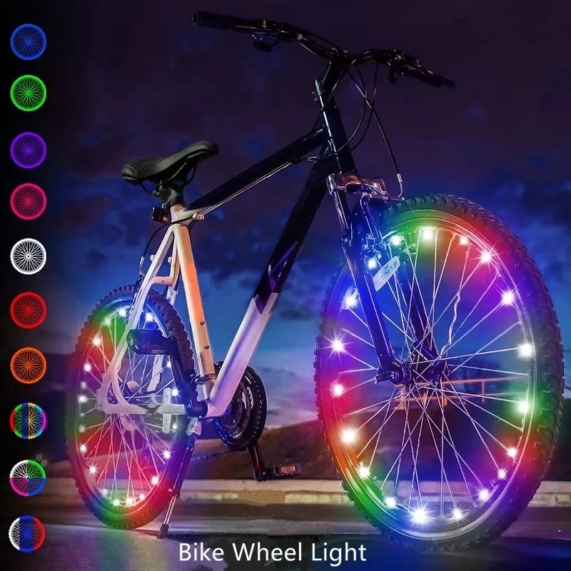 Light Wire Bike Bicycle Wheel Led String Light Bicycle String Wheel