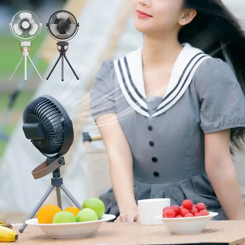 

Tripod Fan Camping Outdoor Portable Tripod Tent Fan Washable Rotatable Rechargeable Tripod Tent Fan For Fishing Camping And More