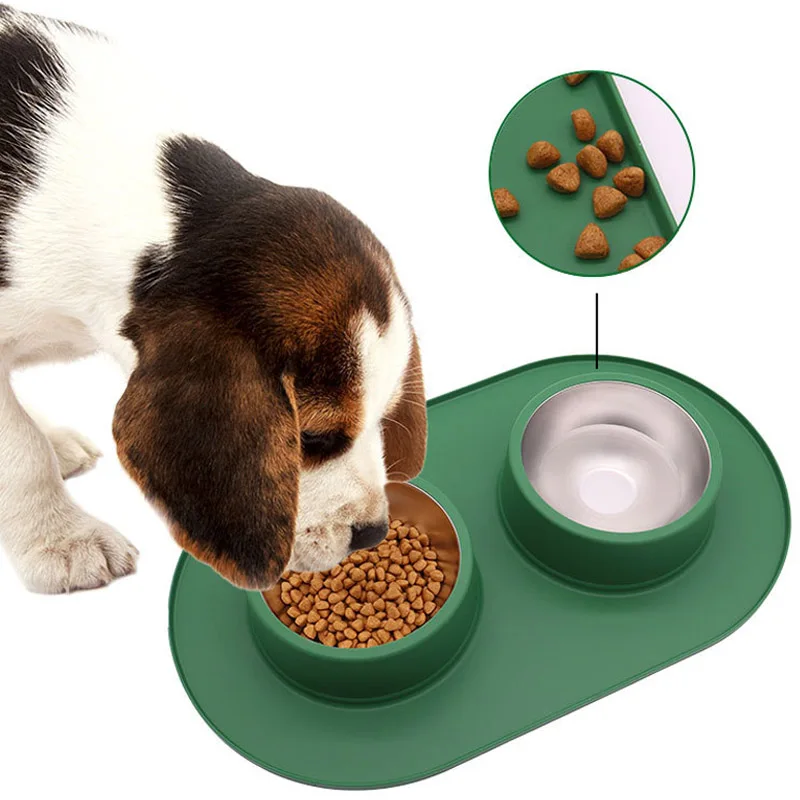 No-Spill Dog Food Bowl Set 3