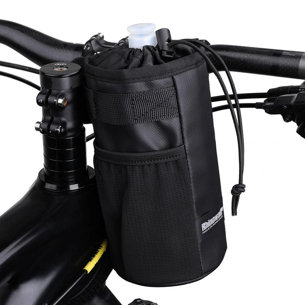 Bolsa para botella de bicicleta de 1,2 L, soporte impermeable para manillar, soporte para taza de gran con cordón, bolsillo lateral elástico, bolsa para botella de ciclismo| | - AliExpress