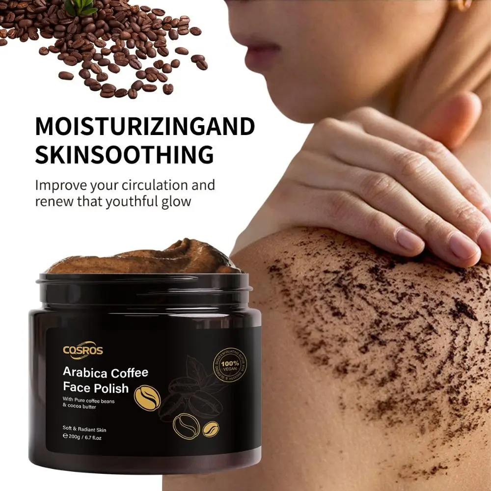 Deep Cleaning Body Cleansing Exfoliator Dead Skin Remove Facial Care Arabica Coffee Face Polish Whitening Hydrating