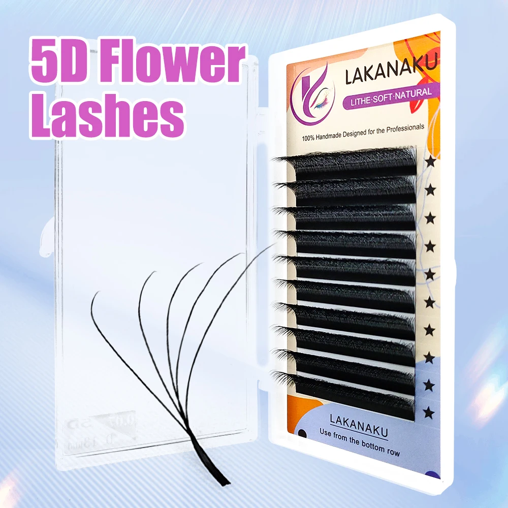 Lakanaku Cilios 5d Wshaped Eyelash Extension Automatic Flowering W