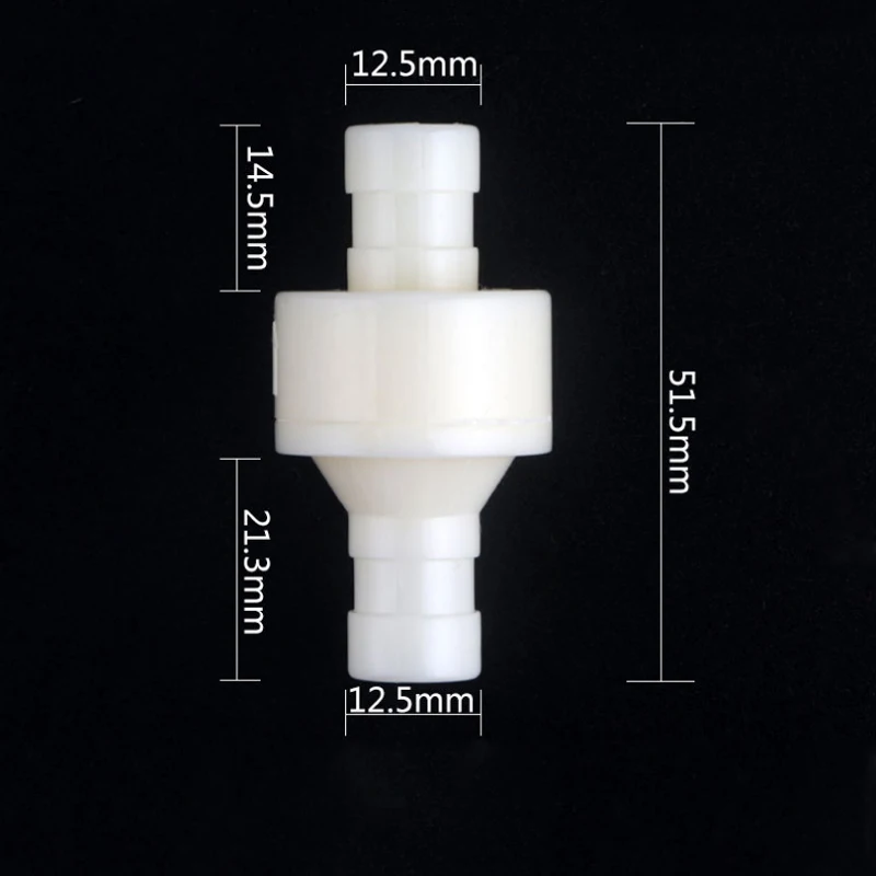 Válvula De Retención Unidireccional De 4 Mm (5/32") | Pack De 3 Unidades | Plástico Translúcido | Para Acuarios, Sistemas De Aire O Agua | Resistente A Altas Temperaturas