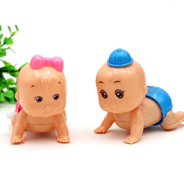 1Pc Kids Cartoon Cute Wind Up Butt Head Shaking Crawling Crawl Clockwork Toy Doll Kid Party Gift For Baby Boy Girl Toys 2
