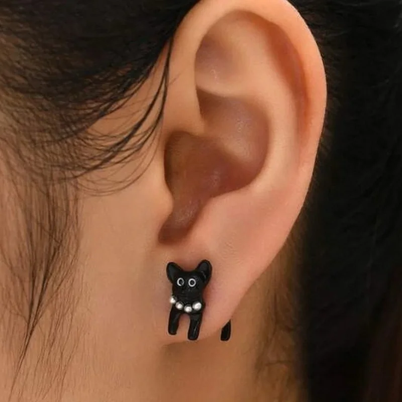 Black Cat Earrings