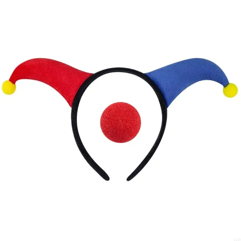 DXAE Clown Accessoire mit Stirnbändern und Nasenlust -Kostümzubehör für verschiedene Altersgruppen und Festivalanlässe – Detail 5