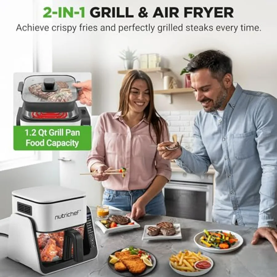 4 QT Air Fryer & Grill with 8‑in‑1 Presets 6