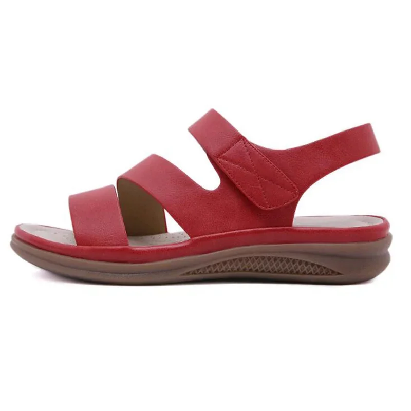 Women Sandals BEYARNE summer shoes women retro women beach sandals round head slope comfortable light sandals casual shoes
