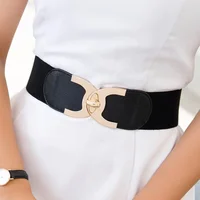 Style Buckle Elastic Wide Belt Wide Cummerbund Strap Belt Waist Female Women Accessories ceinture 5
