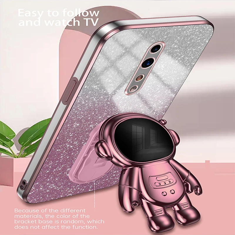 Luxury Cute Glitter Electroplated TPU Soft Case with Kickstand