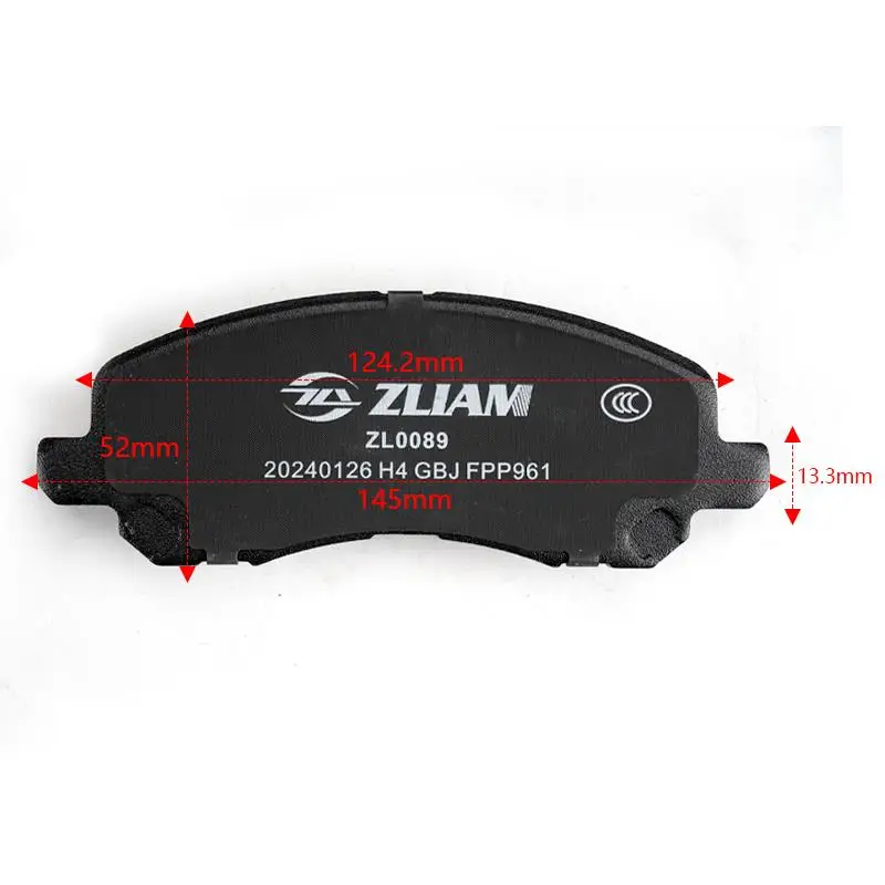 4PCS Azgiant Car Ceramic Metal Front Brake Pad New Auto Spare Parts For Chrysler 200/Sebring Citro&euml;n C4 Aircross Mitsubishi ASX