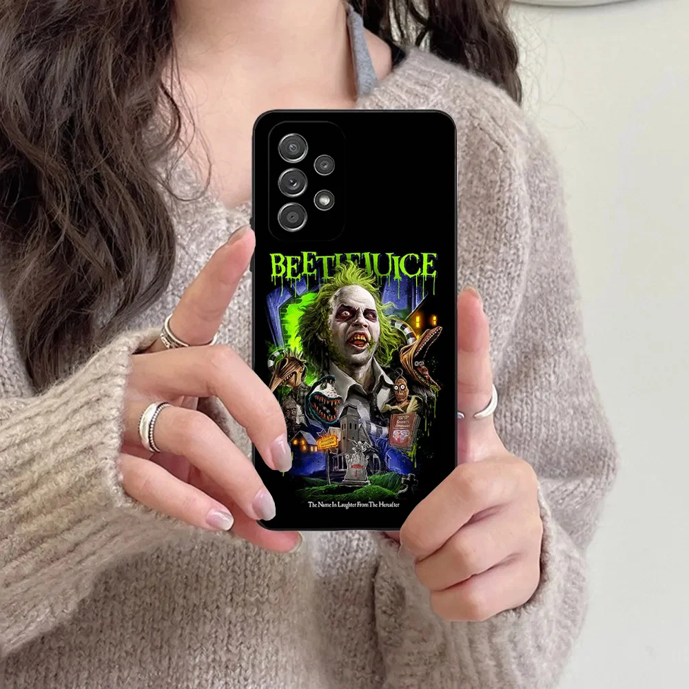 thumbnail image 1 of B-Beetlejuices 2 Phone Case For Samsung S24,23,22,30,21,10,9,Ultra,Plus,Lite,FE,5G Black Soft Case, 1 of 4