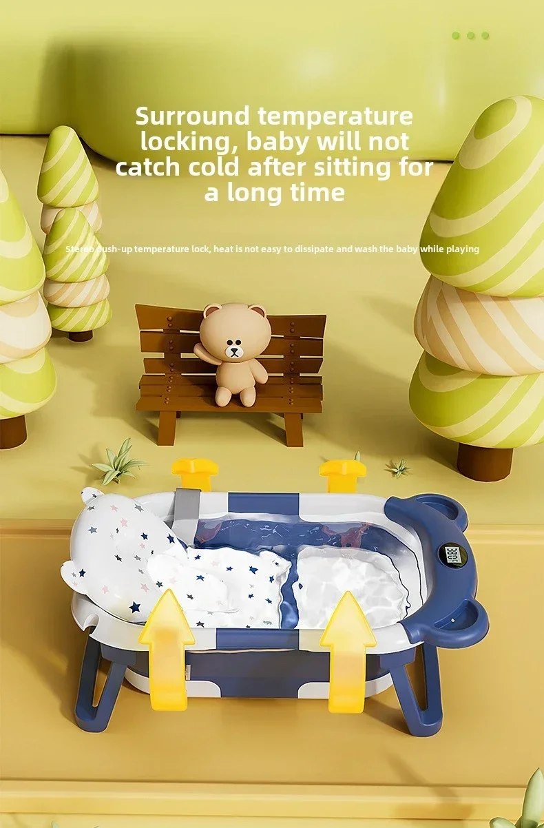 Foldable Baby Bath Tub Intelligent Temperature Display undefined