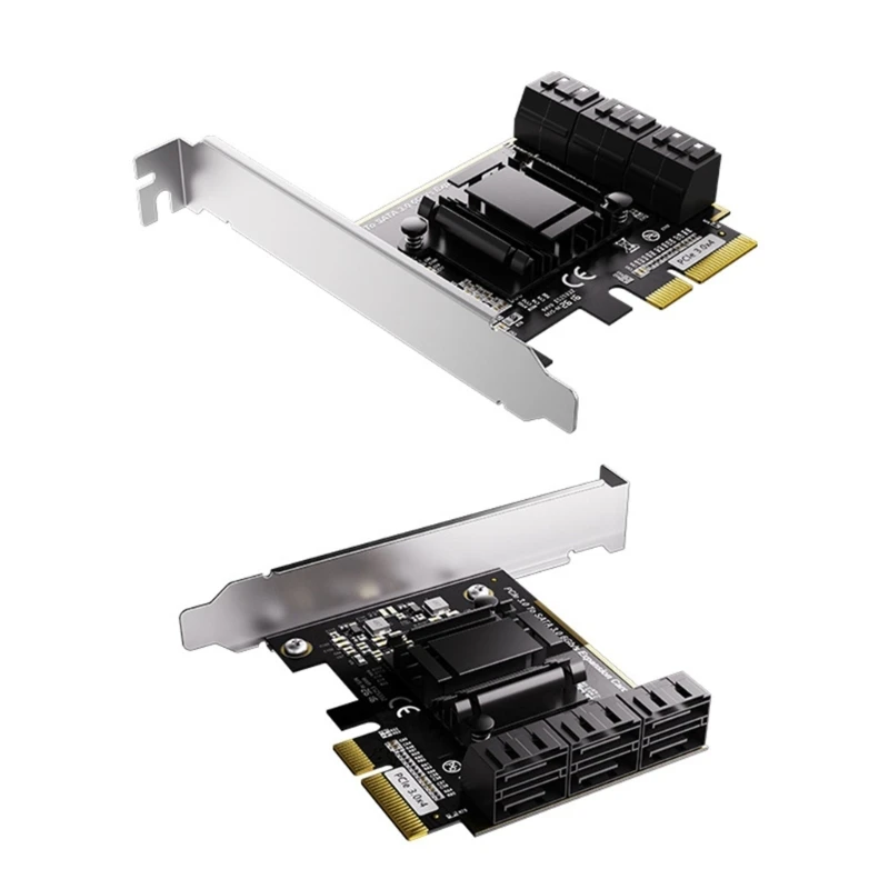금속 커버가 있는 빠른 속도의 6Gbps PCIE SATA3.0 어댑터 카드로 내구성과 안정성이 향상됩니다.