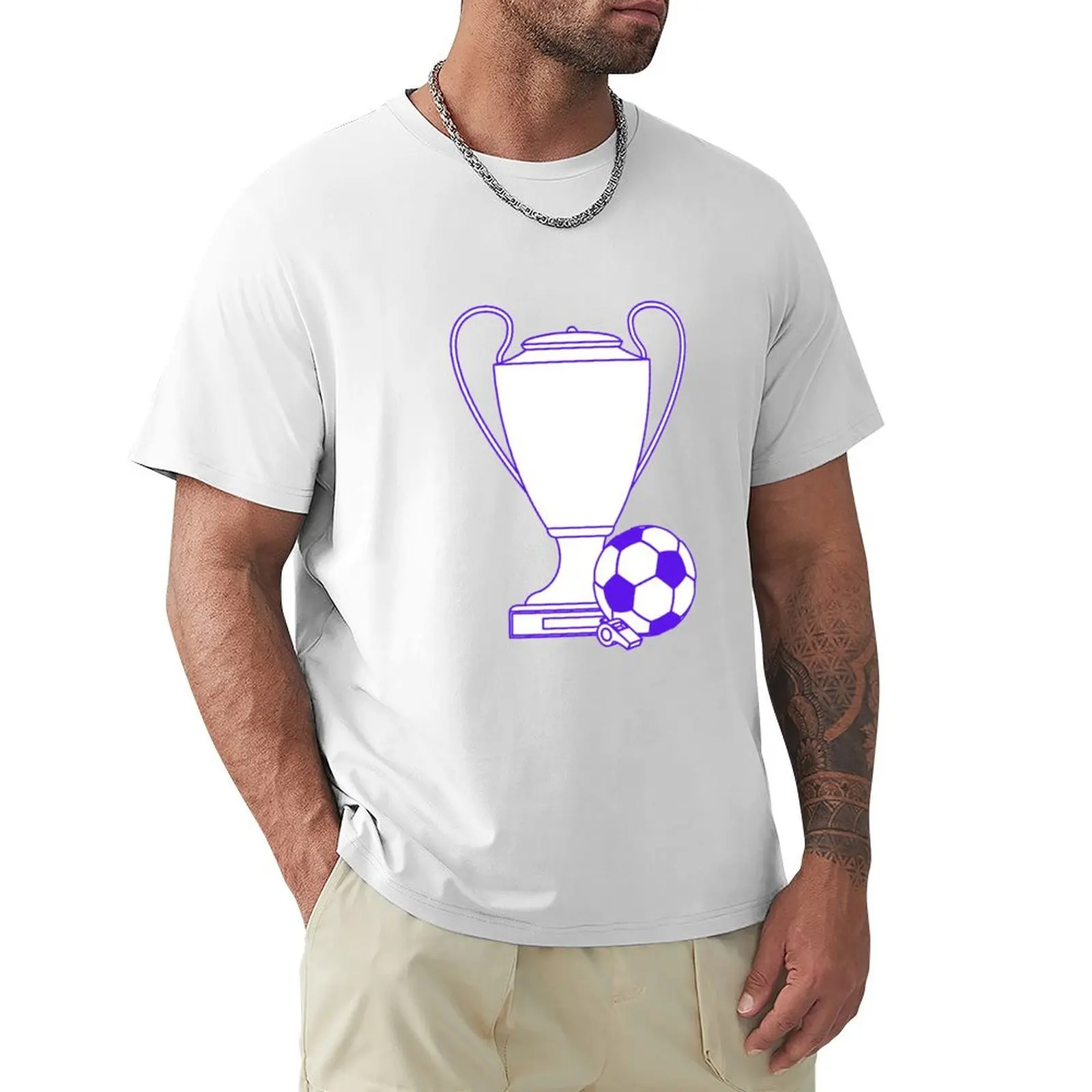 

The Trophy Victory Vibes Celebrating Football Trophes T-shirt quick-drying customs design your own oversized t shirt men