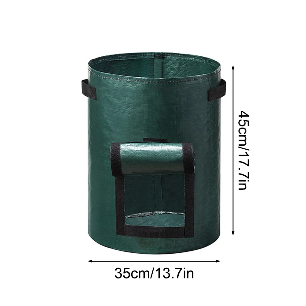 Potato Planting Bags Round Breathable Plant Horticultural Seedling Bags Vegetable Planting Buckets 1PC planting bags