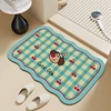 Bathroom floor mat, diatom mud absorbent mat, bathroom bath non-slip foot mat, special-shaped small fresh household carpet 1