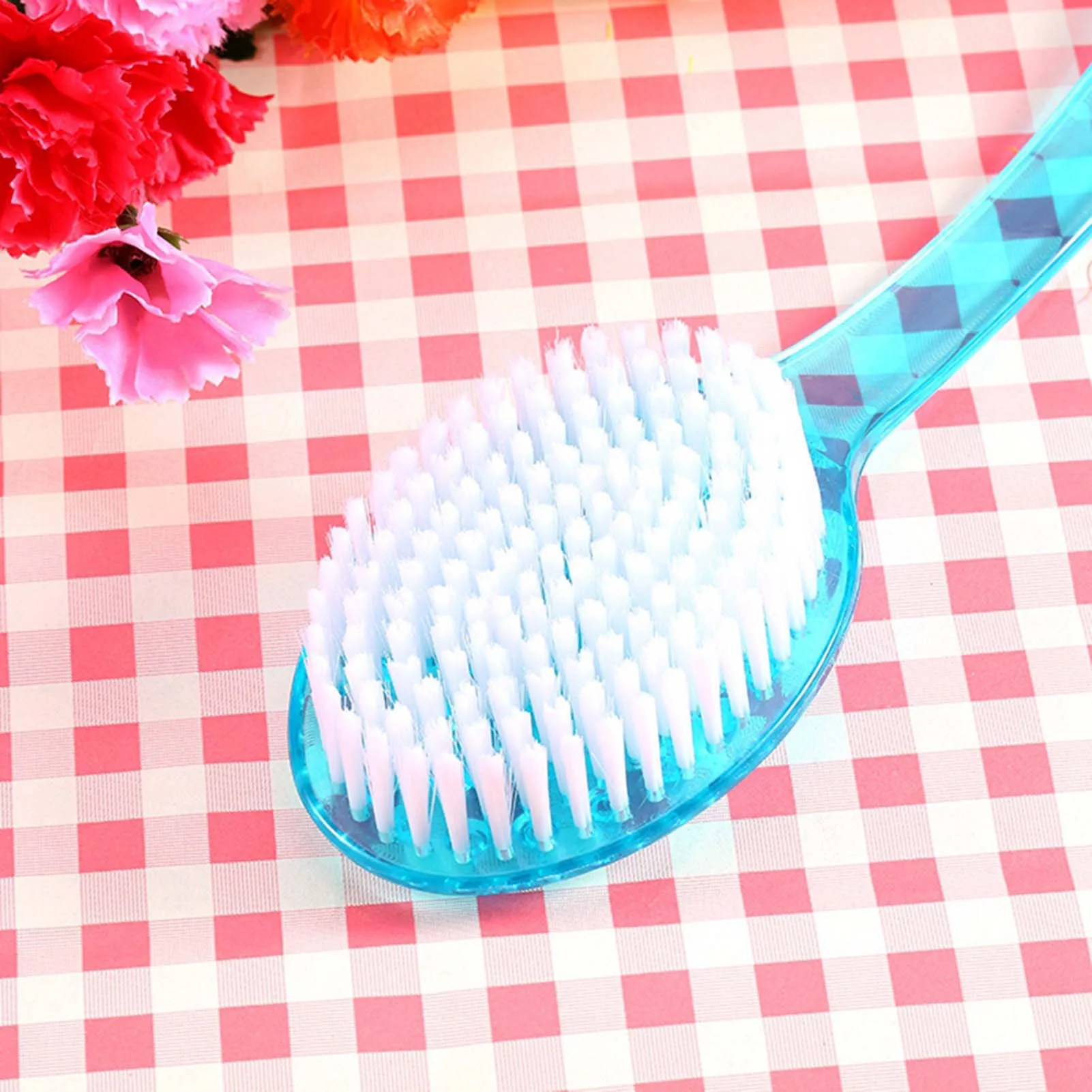 1Pc Long Handle Bath Brush Soft Hair Bath Brush Back Ball Brush Bathroom Body Brushes Mud Back Scrubber Shower Massage Brushes 4