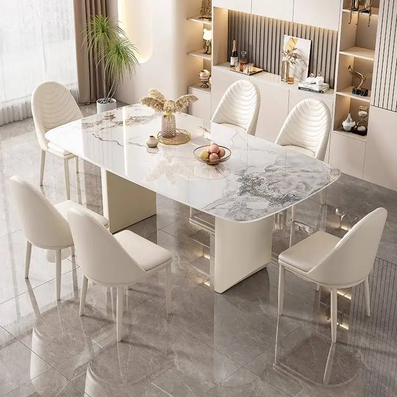 Modern Square Dining Tables White Restaurant Big Nordic Kitchen Dining Tables Small Home Center Mesas De Comedor Furniture