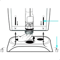 ตัวล้างฝาชักโครกสลักเกลียวเส้นผ่านศูนย์กลางของเกลียว80มม.: รับประกันคุณภาพ10มม. ใหม่เอี่ยม 2