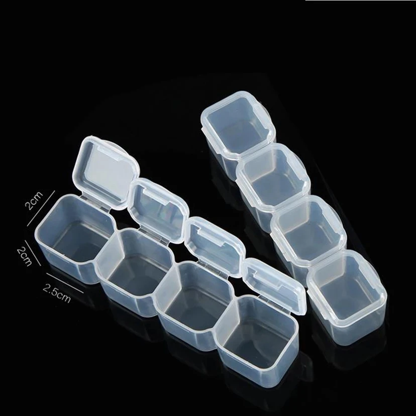 56/28/8 Slots Plastic Storage Box Diamond Painting Kits Nail Art Rhinestone  Tools Beads Storage Boxes Case Organizer Holder Sale - AliExpress