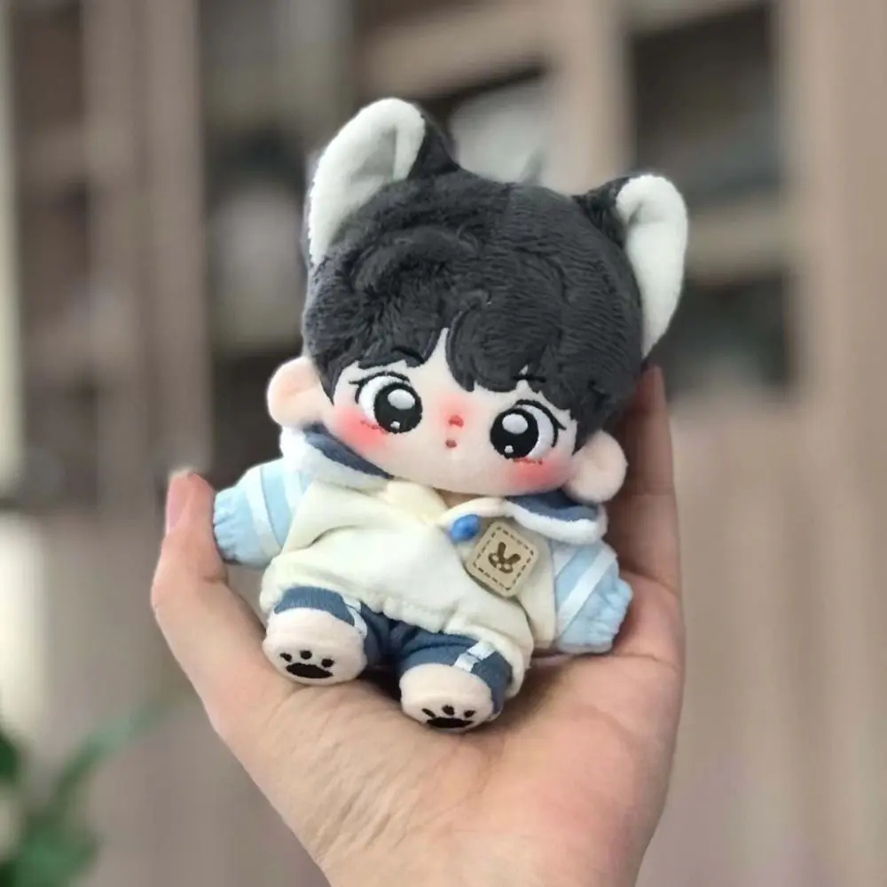 Sweatshirt Cotton Doll Hoodie Plush Stuffed Idol Plush Doll Clothes Cartoon Kawaii 10CM Cotton Doll‘s Clothes Playing House