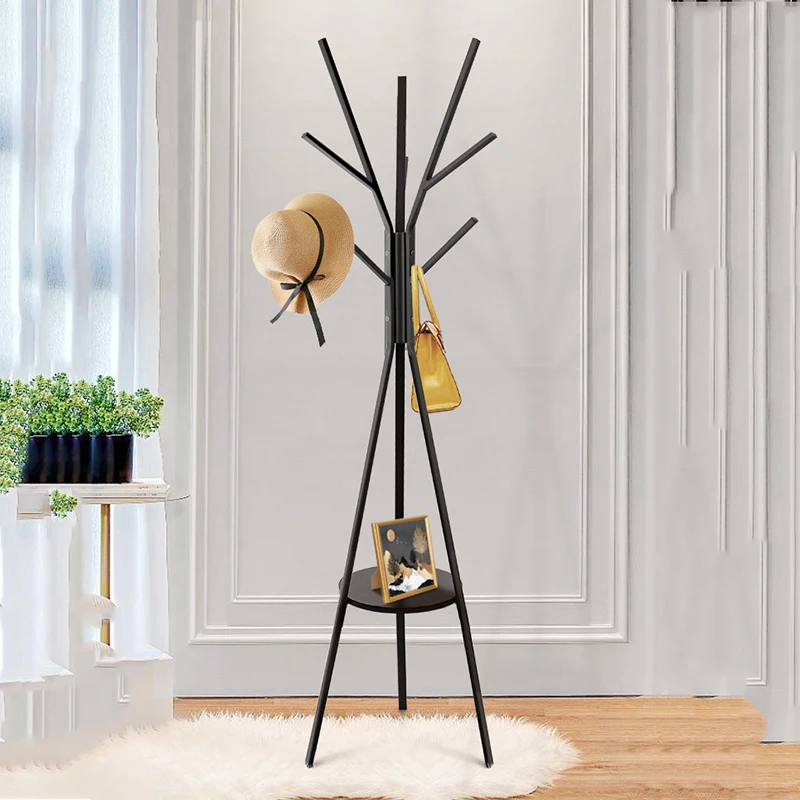 Industrial Modern Coat Rack Metal Hanger Hook Entrance Bedroom Clothes Hangers Floor Dressing Room Etageres Furniture OA50CR