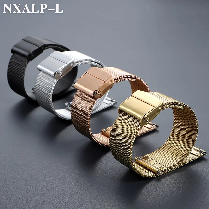 Elegant Milanese Mesh Stainless Steel Watch Band - Sleek and Durable 1.5mm Thickness Strap