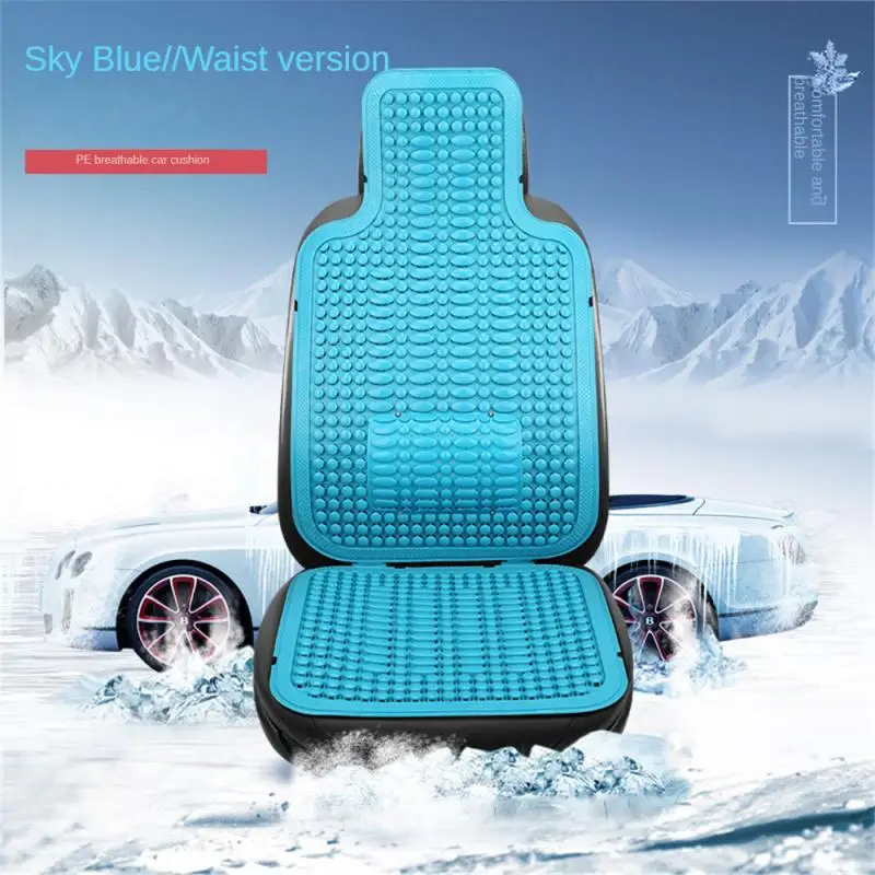 thumbnail image 1 of Cojín universal de verano para asiento de coche, con cuentas de PVC, para masajes, con suave tapete para la cintura, transpirable y duradero, 1 of 5